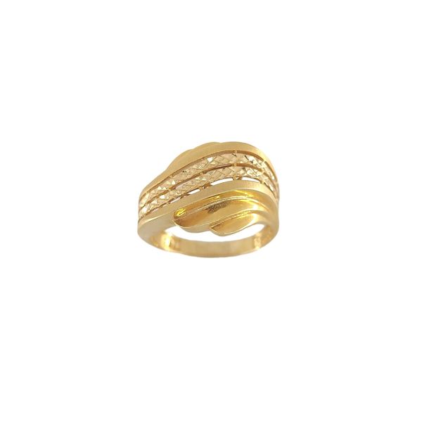 انگشتر طلا 18 عیار زنانه طلا و جواهرسازی افرا مدل 319