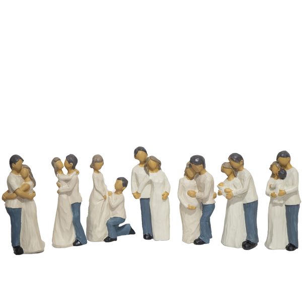 مجسمه مدل ویلوتری طرح شروع زندگی عاشقانه مجموعه 7 عددی