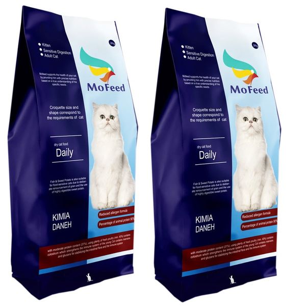 غذای خشک گربه مفید مدل ADULT TEH وزن 1.5 کیلوگرم بسته 2 عددی
