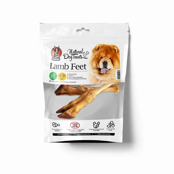 غذای تشویقی سگ هاپومیل مدل پاچه بره وزن 220 گرم