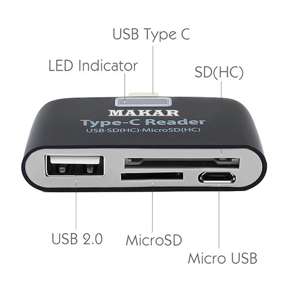 کارت‌خوان ماکار مدل 6in1-USB3.1