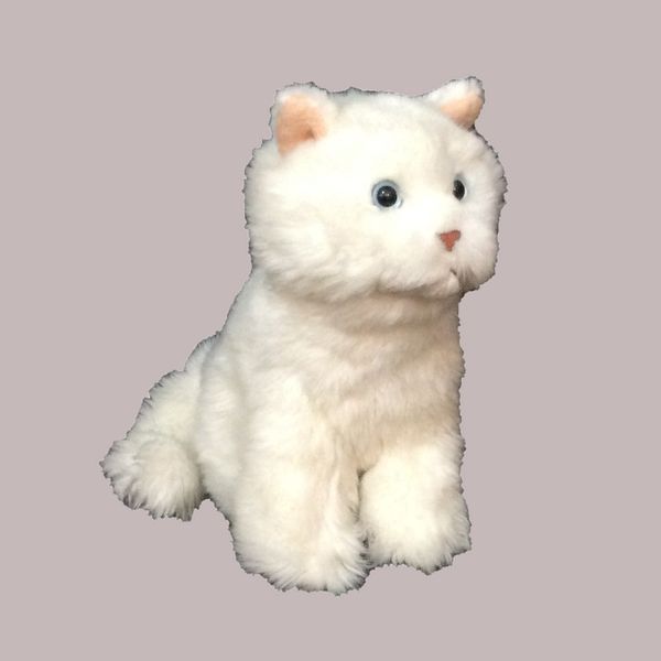 عروسک گانز طرح گربه مدل GANZ Webkinz Kitty کد SZ7/547 ارتفاع 20 سانتی‌متر