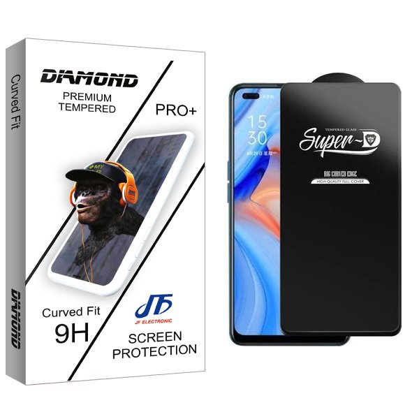 محافظ صفحه نمایش جی اف مدل Diamond SuperD مناسب برای گوشی موبایل اوپو Reno 4 5G