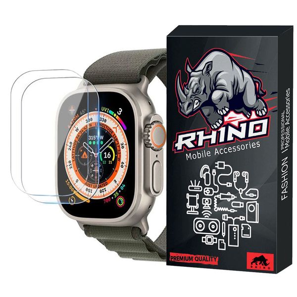 محافظ صفحه نمایش راینو مدل R-Glass مناسب برای ساعت هوشمند T800 ultra بسته 2 عددی