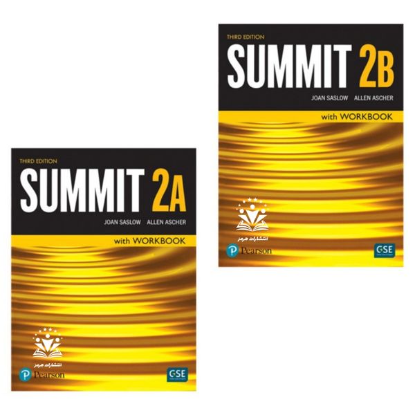 کتاب Summit 2 3rd اثر Joan Saslow انتشارات هرمز دو جلدی