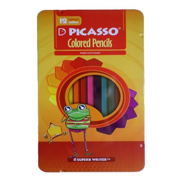 مداد رنگی 12 رنگ پیکاسو مدل قورباغه