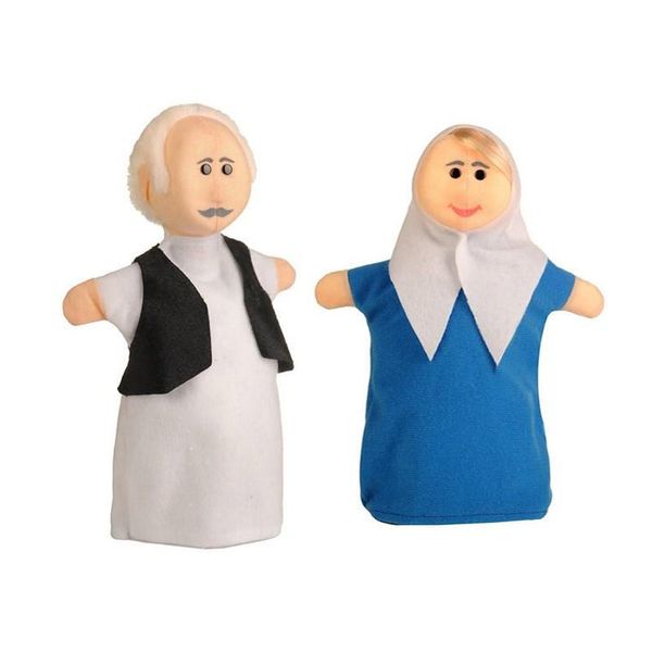 عروسک نمایشی مدل پدربزرگ و مادربزرگ مجموعه 2 عددی