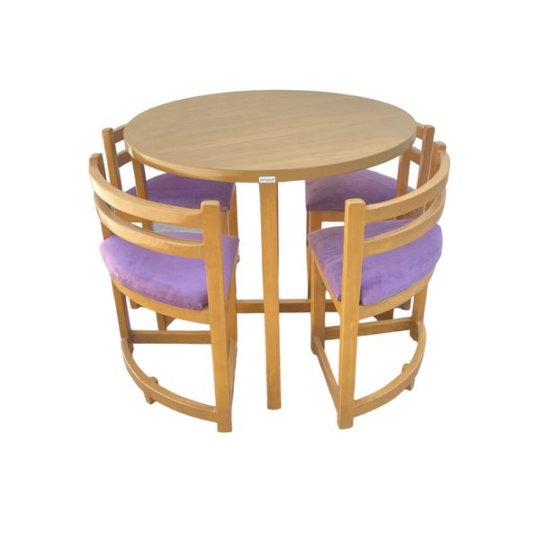 میز و صندلی ناهارخوری 4 نفره گالری چوب آشنایی مدل Khod-005