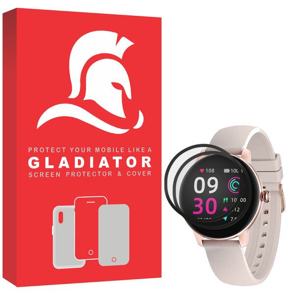 محافظ صفحه نمایش گلادیاتور مدل GWP2000 مناسب برای ساعت هوشمند کیسلکت Lady Watch L11 بسته دو عددی