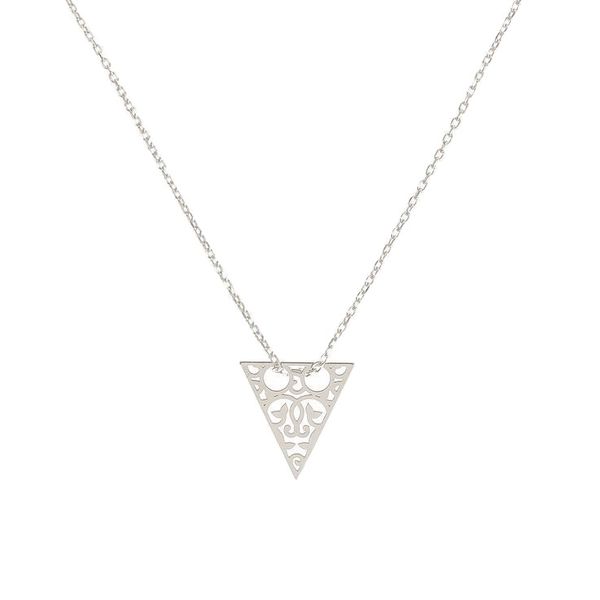 گردنبند طلا 18 عیار زنانه قیراط طرح مثلث کد GH2561