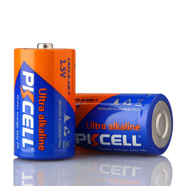 باتری D پی‌کی سل  مدل Ultra digital Alkaline Battery 1.5V D/LR20 بسته 8 عددی
