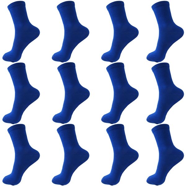  جوراب ورزشی مردانه ادیب مدل کش انگلیسی کد MNSPT-LTBE رنگ آبی بسته 12 عددی