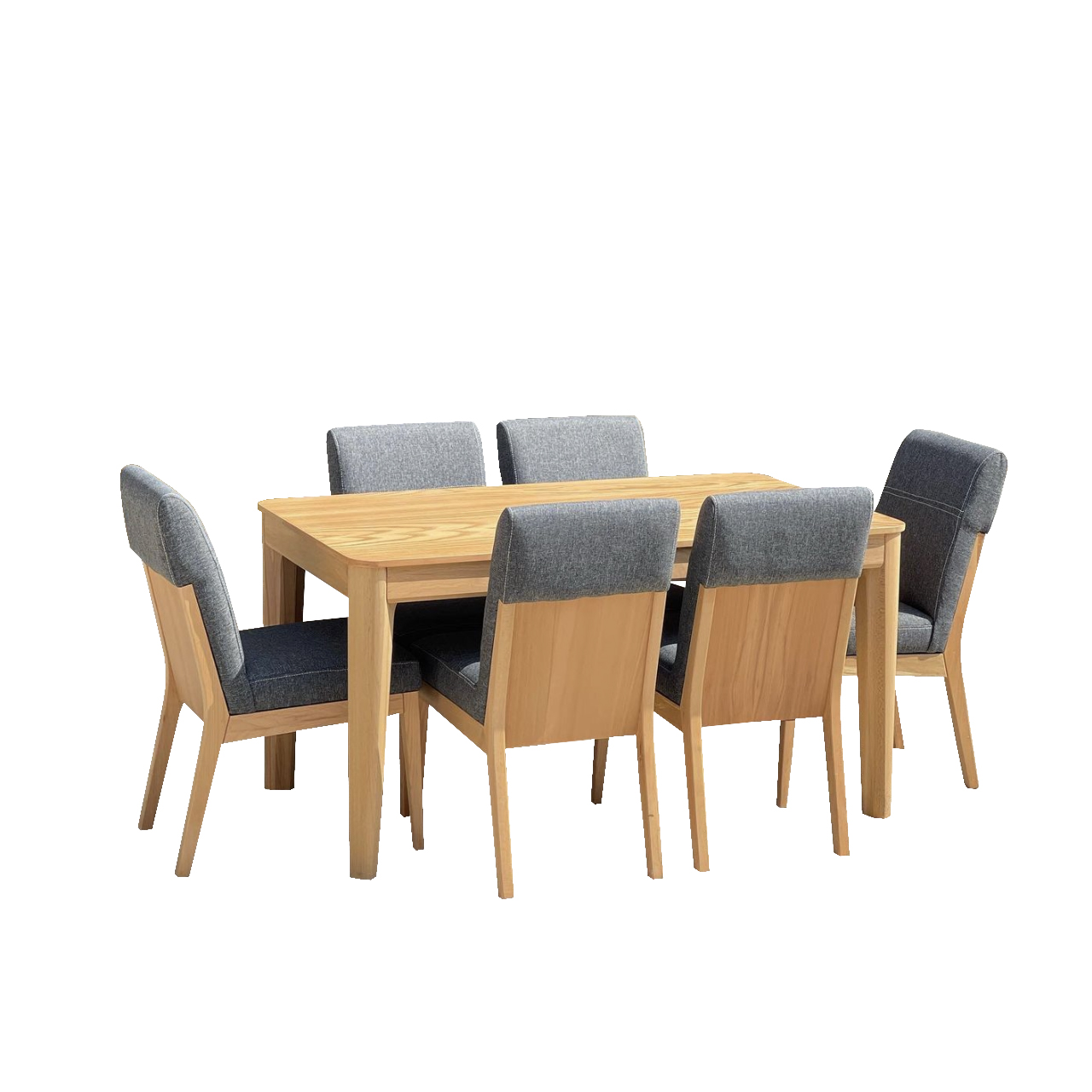 میز و صندلی ناهارخوری 6 نفره اسپرسان چوب مدل sm106