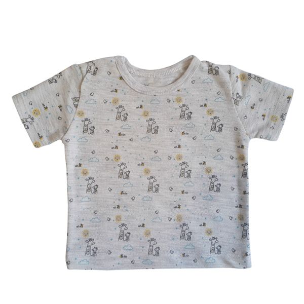 تی شرت آستین کوتاه نوزادی پولونیکس مدل سانی کد 11818-17
