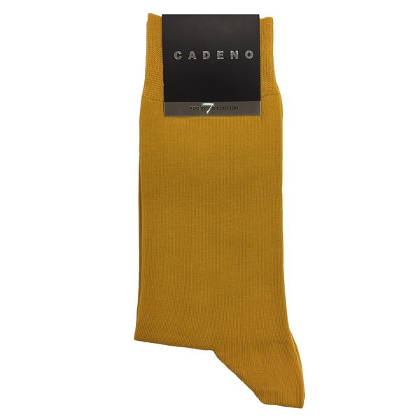 جوراب مردانه کادنو مدل CAF1001 رنگ زرد