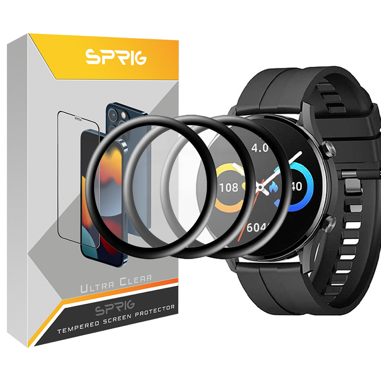 محافظ صفحه نمایش نانو اسپریگ مدل Pmma-SPG مناسب برای ساعت هوشمند ایمیلب W12 بسته سه عددی
