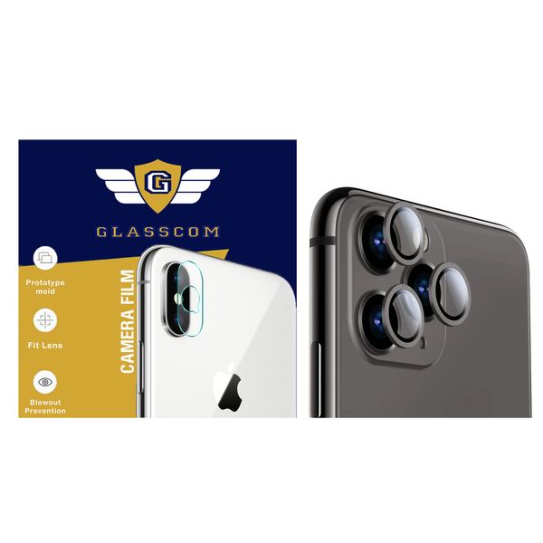 محافظ لنز دوربین گلس کام مدل GCLR-i11P مناسب برای گوشی موبایل اپل iPhone 11Pro / 11 Pro Max