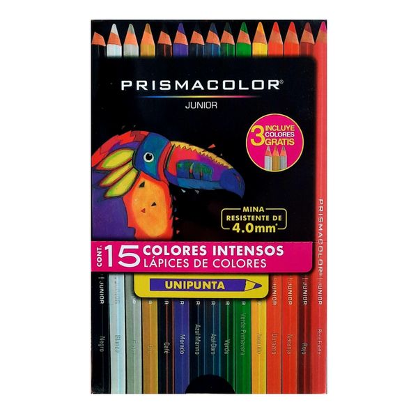 مداد رنگی 15 رنگ پریسماکالر مدل JUNIOR کد 01