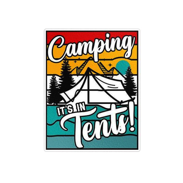     استیکر لپ تاپ ویندی دیزاین طرح camping مدل 1532