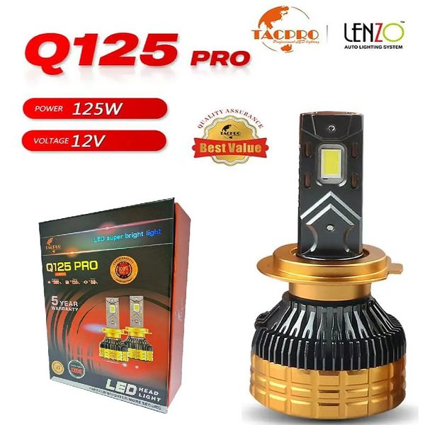  لامپ هدلایت خودرو تک پرو مدل Q125 pro بسته 2 عددی