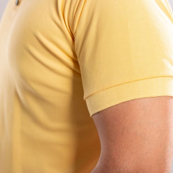 پولوشرت آستین کوتاه مردانه برساد مدل E106 رنگ زرد