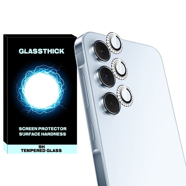 محافظ لنز دوربین گلستیک مدل Ring-Diamond-GL مناسب برای گوشی موبایل سامسونگ Galaxy A55