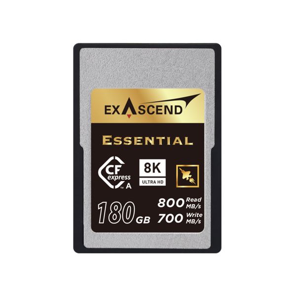 کارت حافظه ESSENTIAL اکساسند مدل CFexpress Type A کلاس 10 استاندارد UHS-I سرعت 800MBps ظرفیت 180 گیگابایت