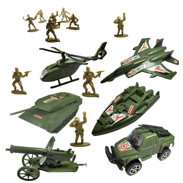 اسباب بازی جنگی مدل BRAVE SOLDIERS مجموعه 18 عددی