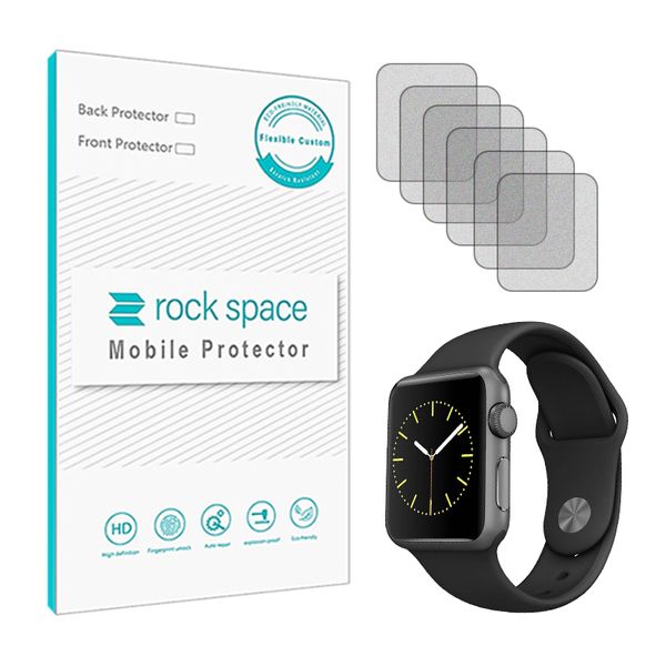 محافظ صفحه نمایش مات راک اسپیس مناسب برای ساعت هوشمند اپل واچ Series 123 38 mm بسته 6 عددی