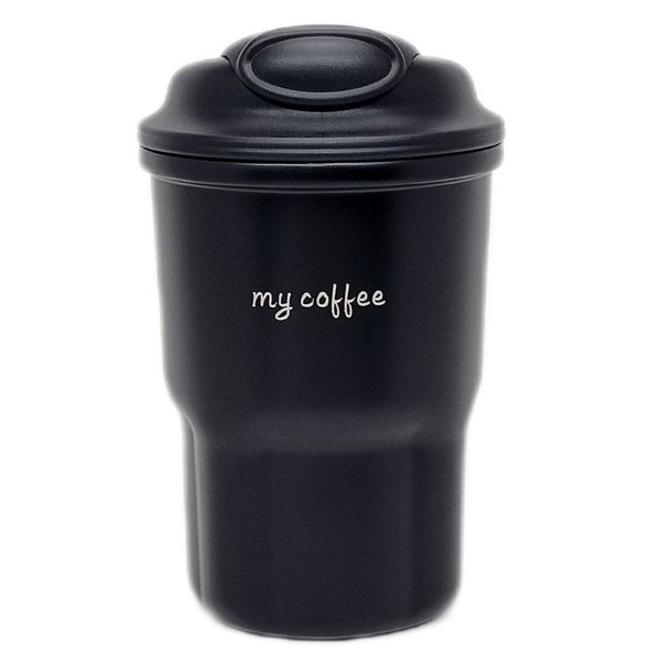 ماگ سفری مدل دماسنجی کد  my coffee گنجایش 0.450 لیتر