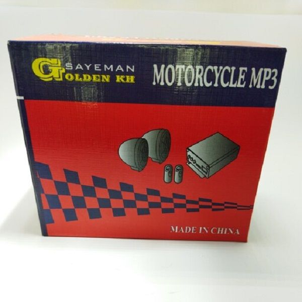دزدگیر و سیستم صوتی موتور سیکلت گلدن کا اچ مدل بلوتوثی Motorcycle MP3 مجموعه 5 عددی