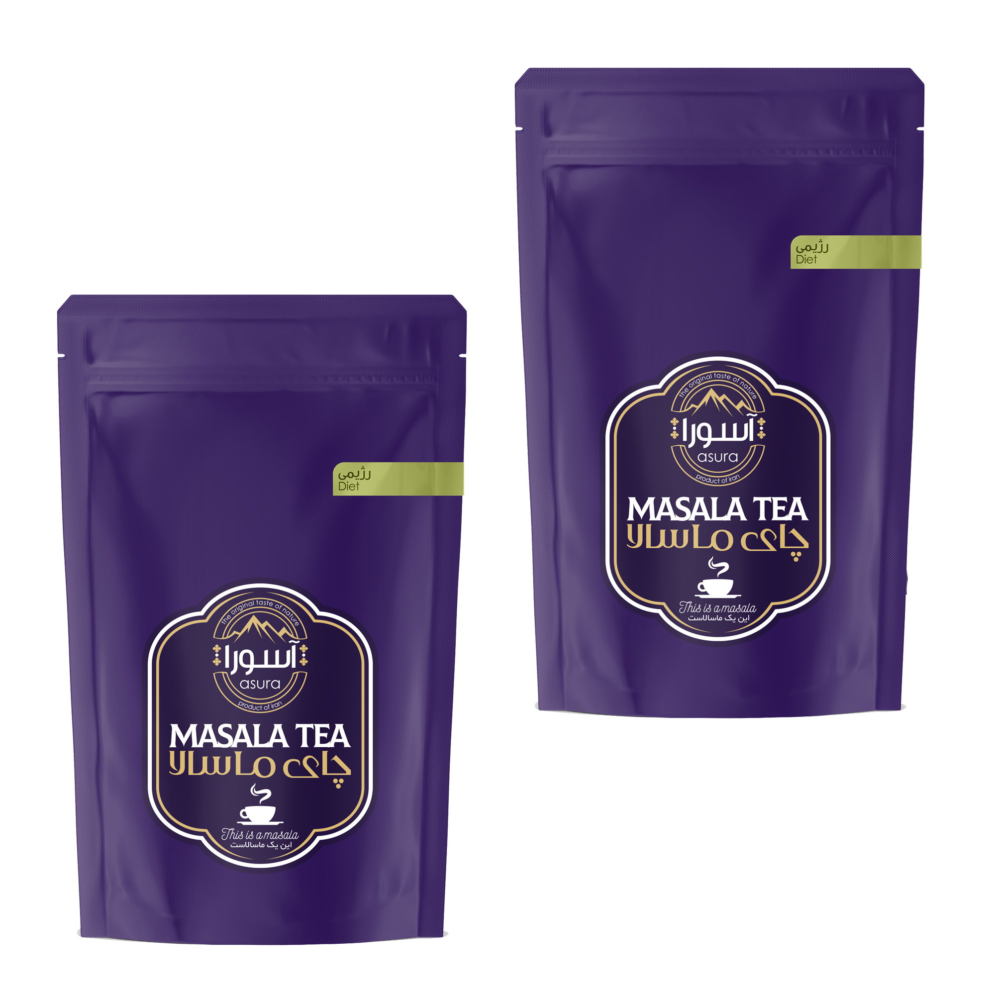 چای ماسالا رژیمی آسورا -500 گرم بسته 2 عددی