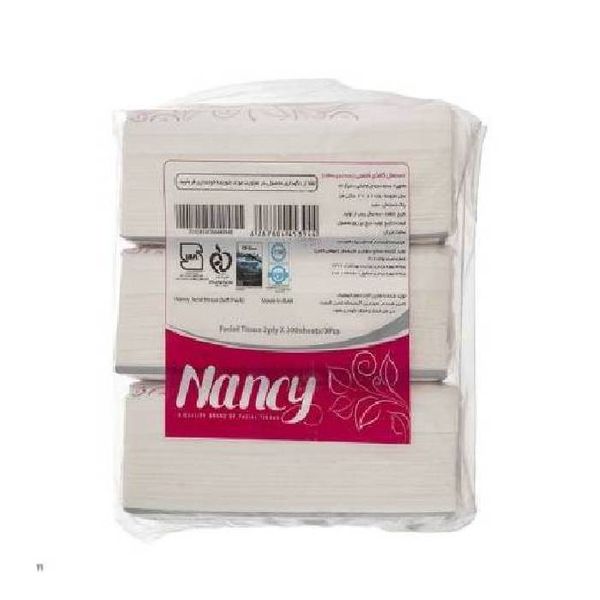    دستمال کاغذی 200 برگ نانسی مدل Soft Pack بسته 3 عددی