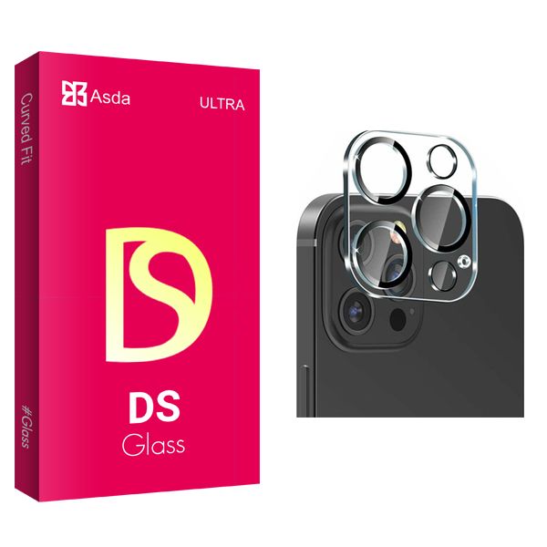 محافظ لنز دوربین آسدا مدل DS Glass FLL مناسب برای گوشی موبایل اپل iPhone 13 Pro