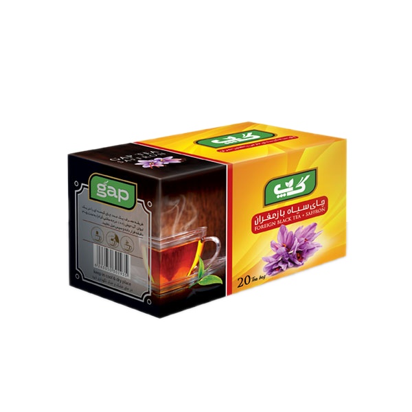 چای سیاه با زعفران گپ - 2 گرم بسته 20 عددی