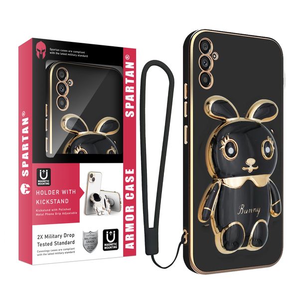 کاور اسپارتان مدل Bunny Strap مناسب برای گوشی موبایل سامسونگ Galaxy M34 به همراه بند