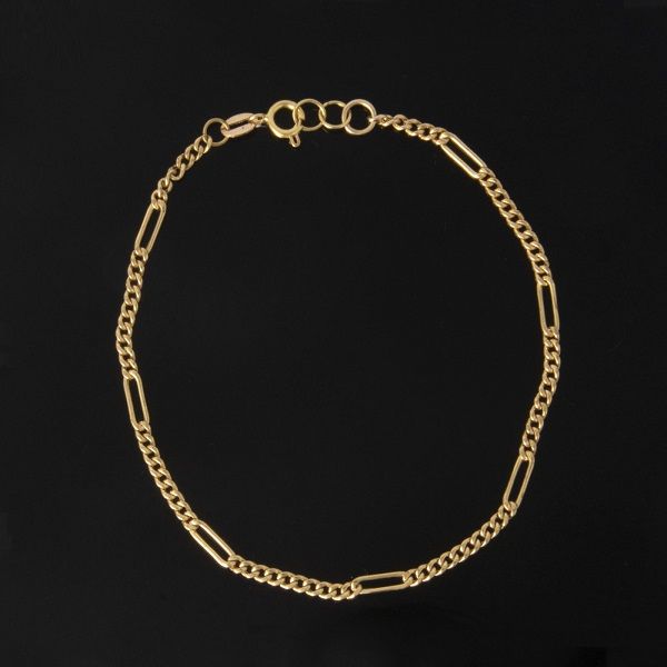 دستبند طلا 18 عیار زنانه آلند مدل فیگارو کد D213