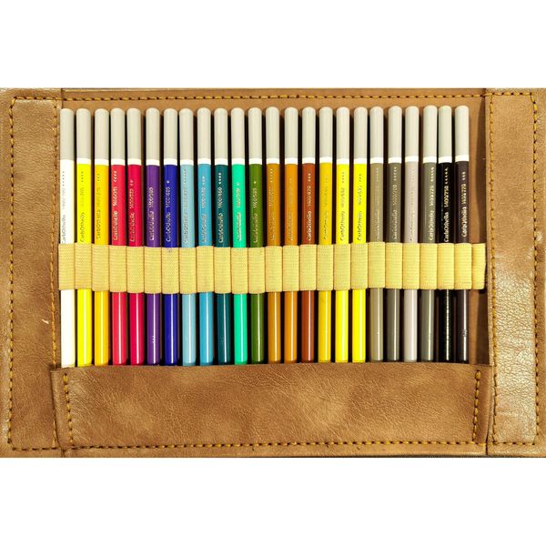 پاستل مدادی 24 رنگ استابیلو مدل CarbOthello چرمی