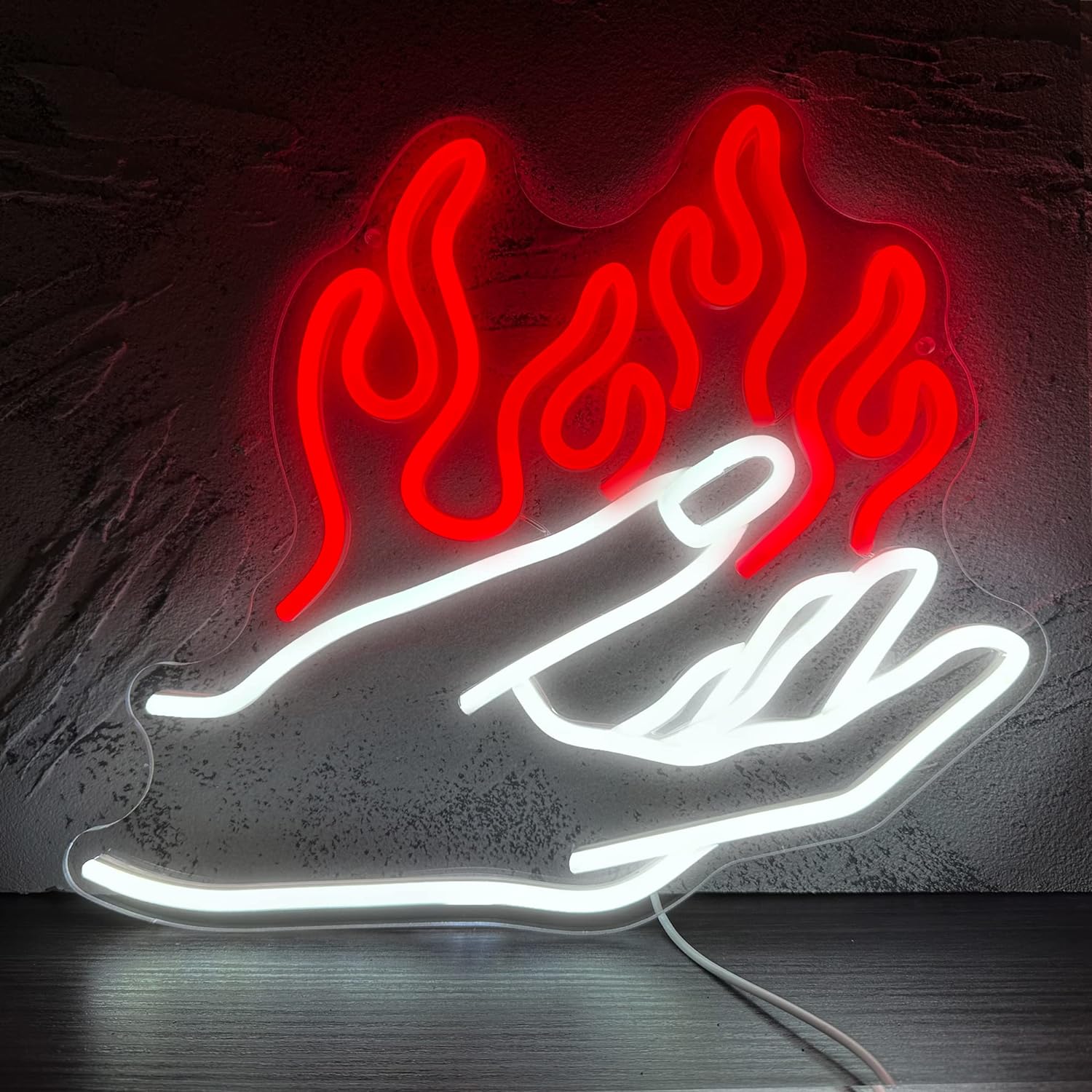 نئون فلکسی  مدل دست آتشین