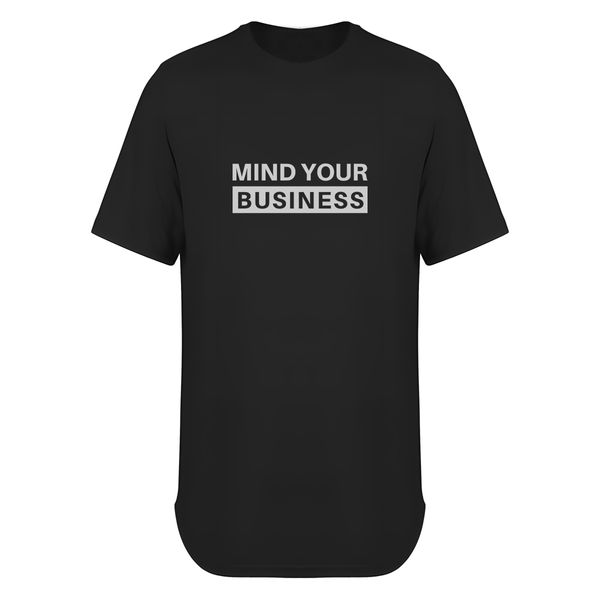 تی شرت لانگ مردانه مدل  Mind your business کد T002