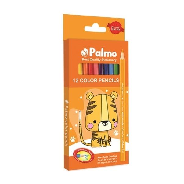 مداد رنگی 12 رنگ پالمو کد 2414