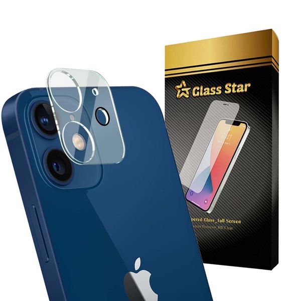 محافظ لنز دوربین گلس استار مدل 3DLNZSLGS مناسب برای گوشی موبایل اپل iPhone 12 / iPhone 12 mini
