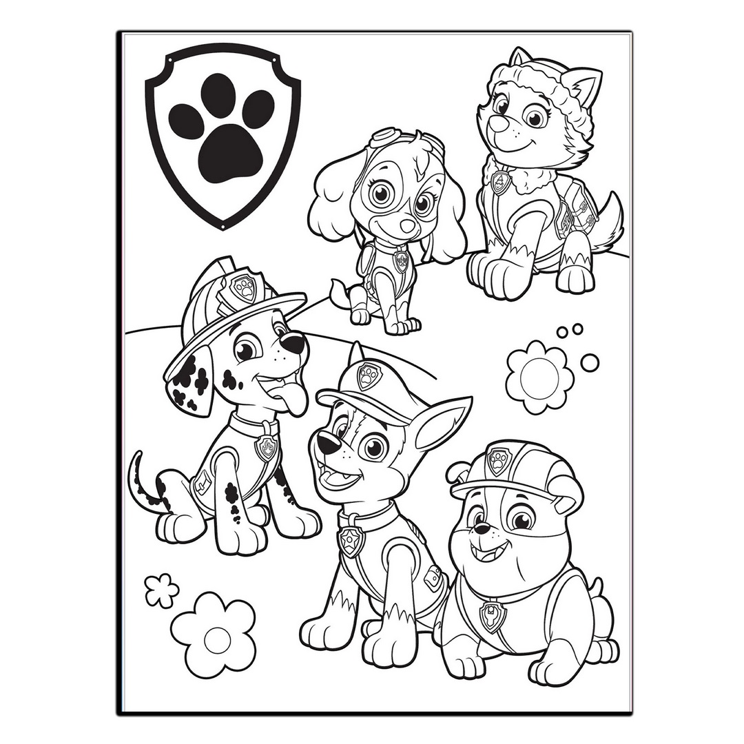 استیکر و تابلو کودک و نوزاد بکلیت طرح الگو نقاشی سگ مدل SH-13775