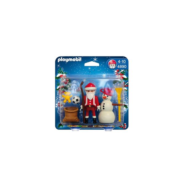 ساختنی پلی موبیل مدل Santa Claus with Snowman 4890