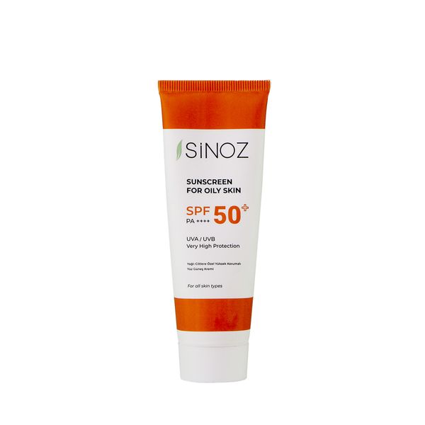کرم ضد آفتاب بدون رنگ سینوز SPF 50 مدل پلاس مناسب پوست های چرب حجم 50 میلی لیتر