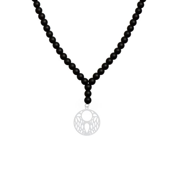 گردنبند نقره زنانه هایکا مدل دایره کد n.ha1-696