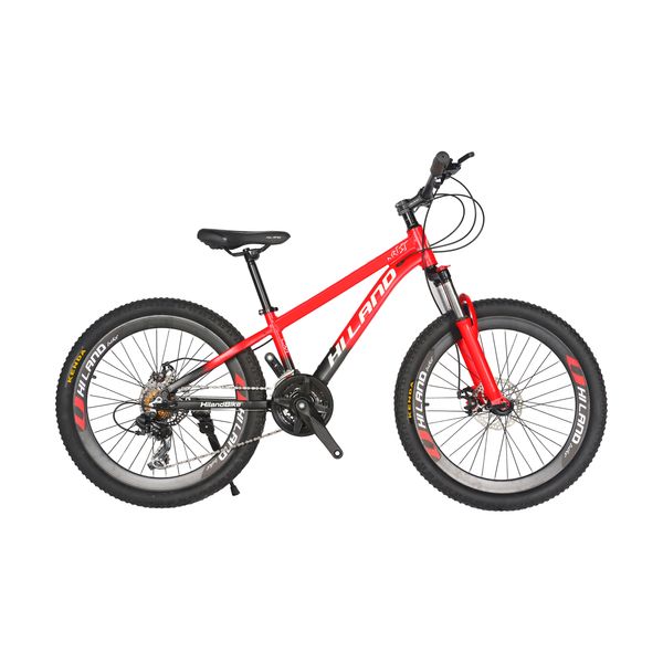 دوچرخه کوهستان هایلند مدل آلومینیوم سایز 24 رنگ قرمز مشکی