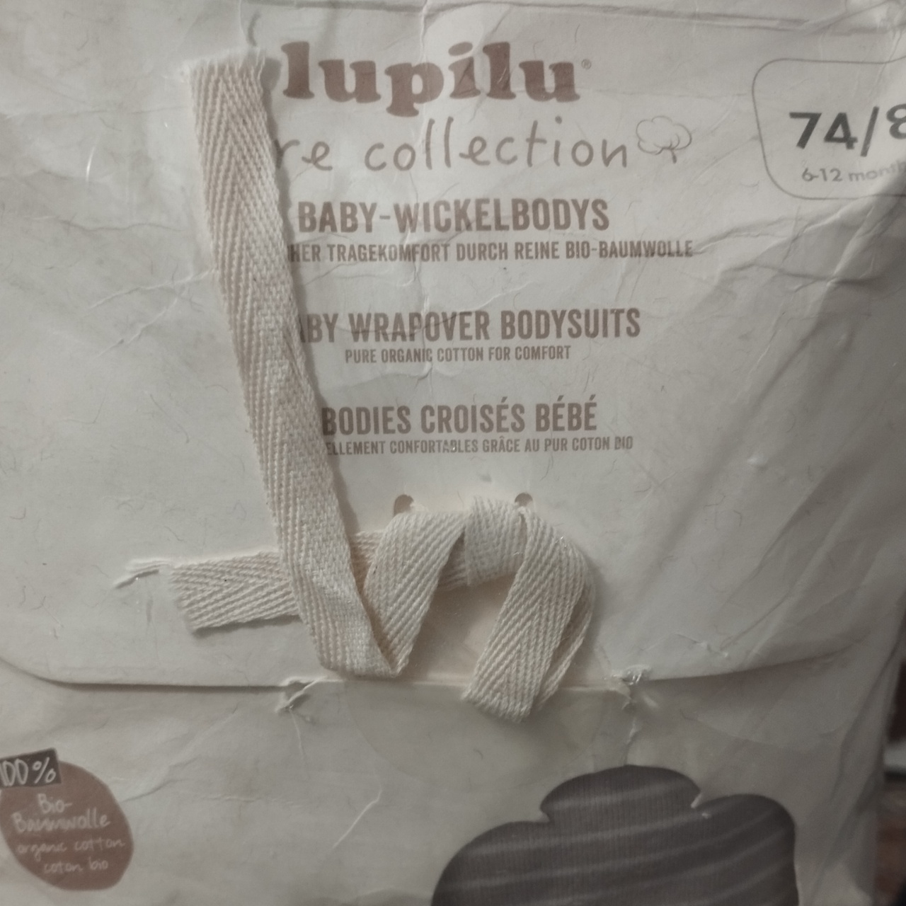بادی آستین بلند نوزادی لوپیلو مدل Best cotton مجموعه دو عددی 