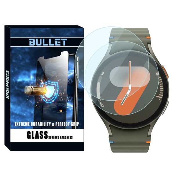 محافظ صفحه نمایش شیشه‌ای بولت مدل Glass-BL مناسب برای ساعت هوشمند سامسونگ Galaxy Watch 7 44mm بسته دو عددی