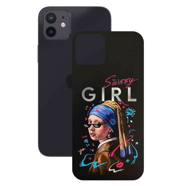 برچسب پوششی راک اسپیس طرح Girl مناسب برای گوشی موبایل اپل iPhone 12